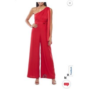 Red jumpsuit..